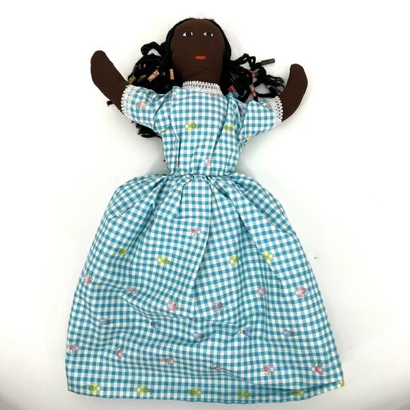 Vintage Jamaica Topsy Turvy Rag Doll Two Dolls in One 15" - Picture 2 of 7